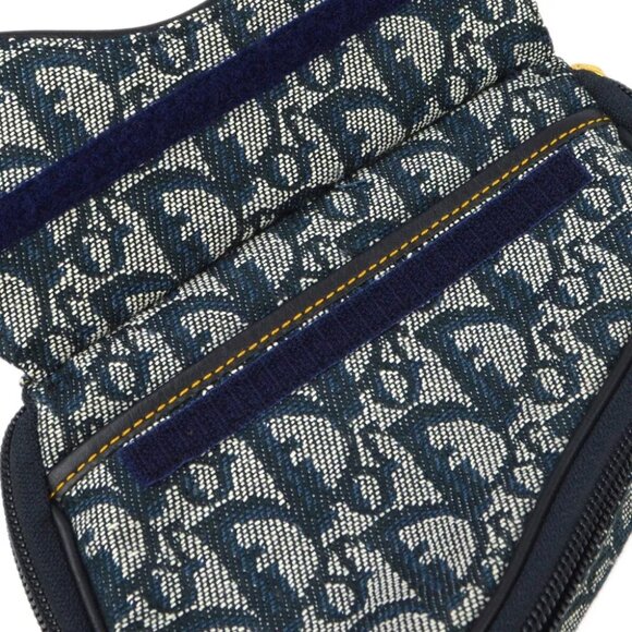 Christian Dior 1998 Navy Saddle Trotter Pouch Bag MC1928 163588 - Picture 4 of 7